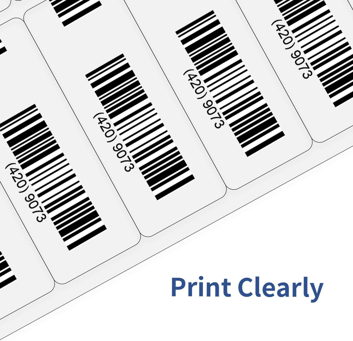 Transparent Stickers Labels - 2" x 4" Address Labels Mailing Stickers for Laser/Inkjet Printer 8.5"×11"- 20 Sheet