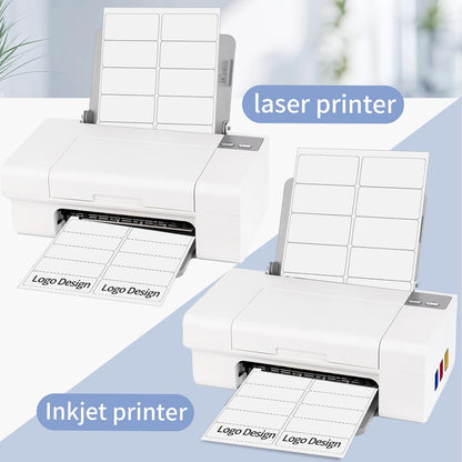 Transparent Stickers Labels - 2" x 4" Address Labels Mailing Stickers for Laser/Inkjet Printer 8.5"×11"- 20 Sheet