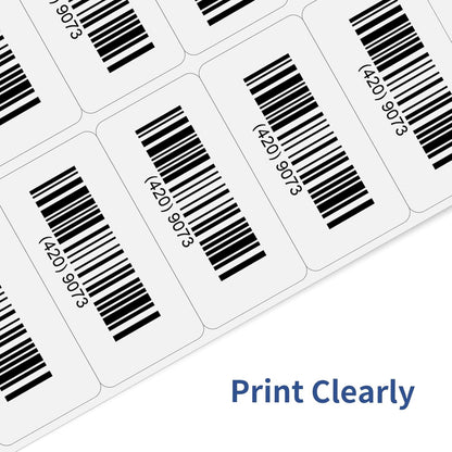 Transparent Stickers Labels - 2" x 4" Address Labels Mailing Stickers for Laser/Inkjet Printer 8.5"×11"- 20 Sheet