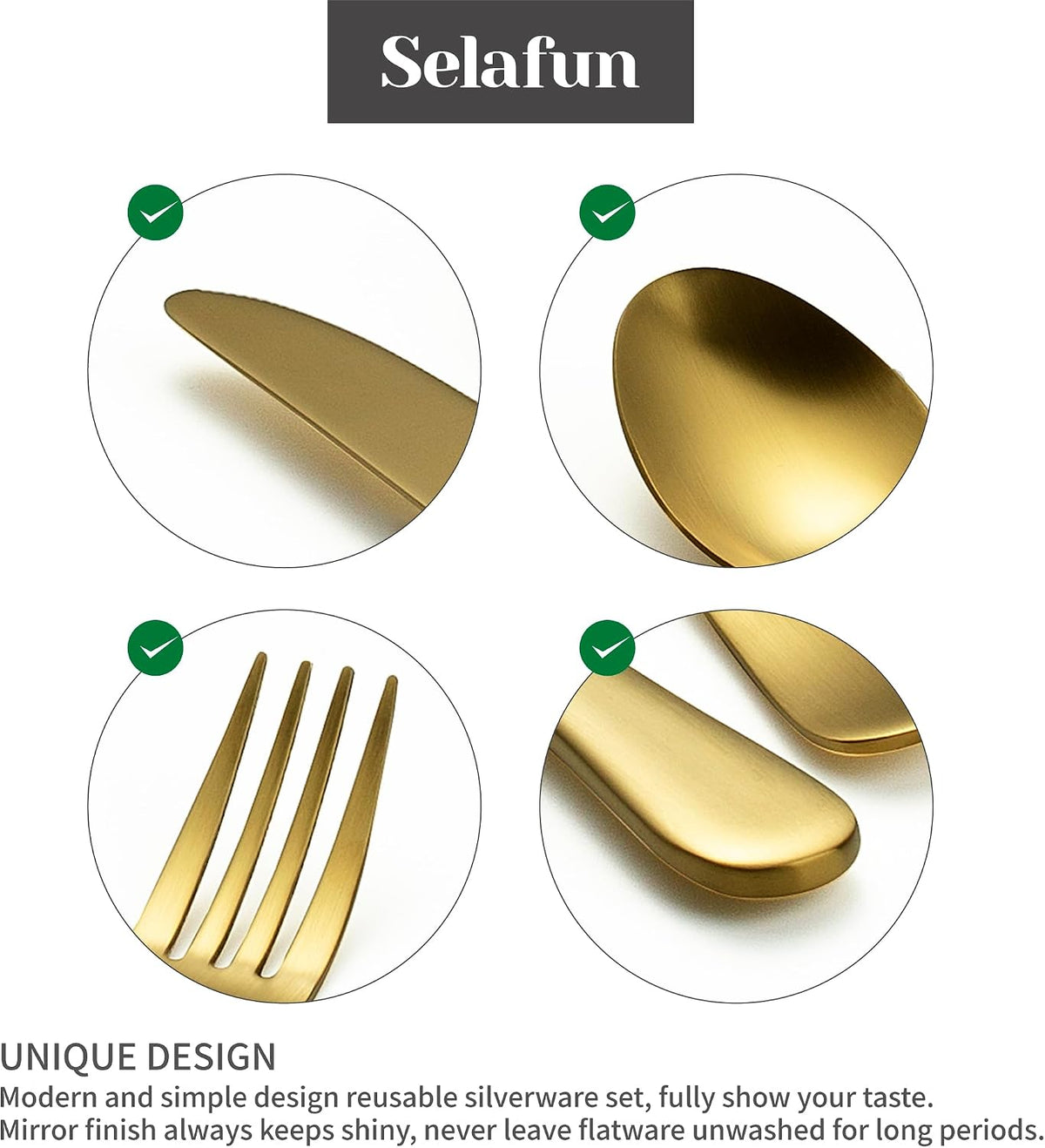 4-pieces Travel Set with Case Portable Silverware Utensils Set for work, Stainless Steel Reusable Flatware Set Cutlery Set for Camping Picnic Hiking Office (6.7inch, Matte Black)