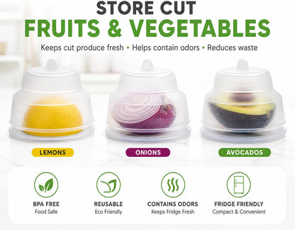 inc. Essentials Lemon Keeper Container Onion Saver Avocado Holder Silicone Collapsible Produce Saver Food Storage BPA Free