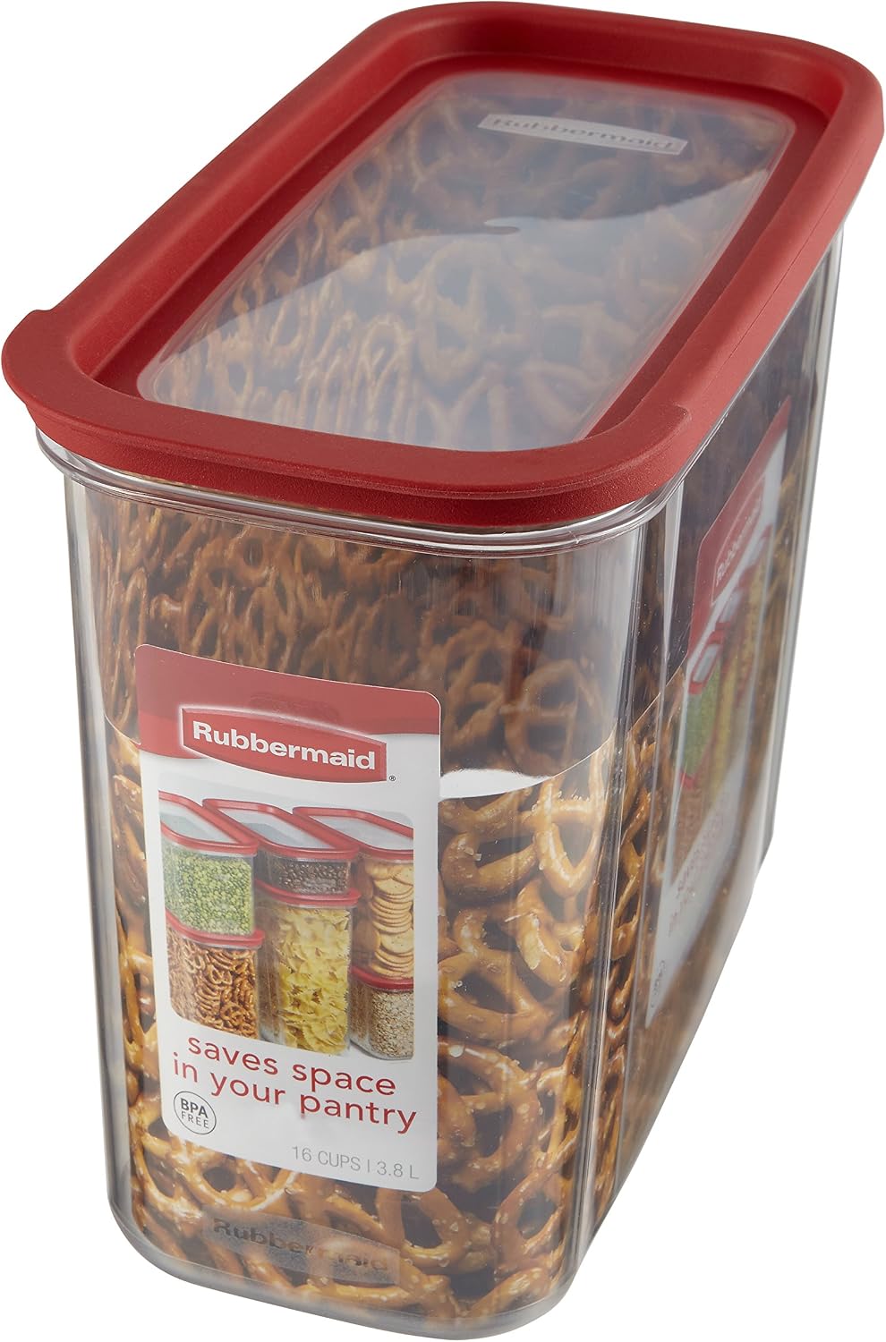 16-Cup Modular Dry Food Storage Zylar Container,Clear