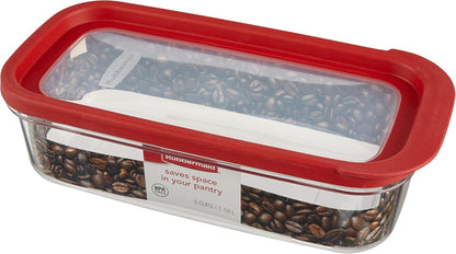 16-Cup Modular Dry Food Storage Zylar Container,Clear