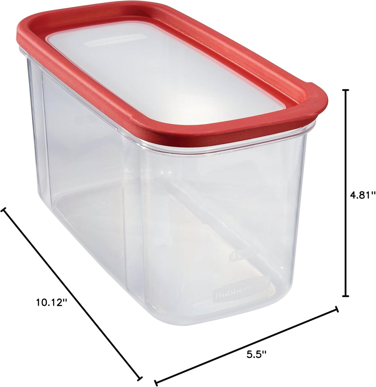16-Cup Modular Dry Food Storage Zylar Container,Clear