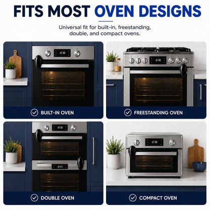 Oven Lock Child Safety - Baby Proofing Oven Door Locks - Oven Front Lock, Easy to Install & Heat Resistent Material - Durable and No Drill Needed Oven Child Safety Lock