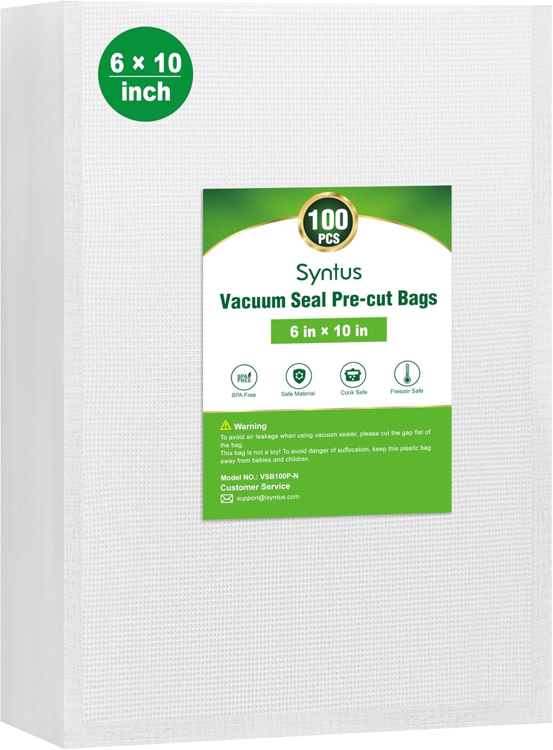 150 Pcs Vacuum Sealer Bags for Food, 8x12+11x16+6x10, BPA Free