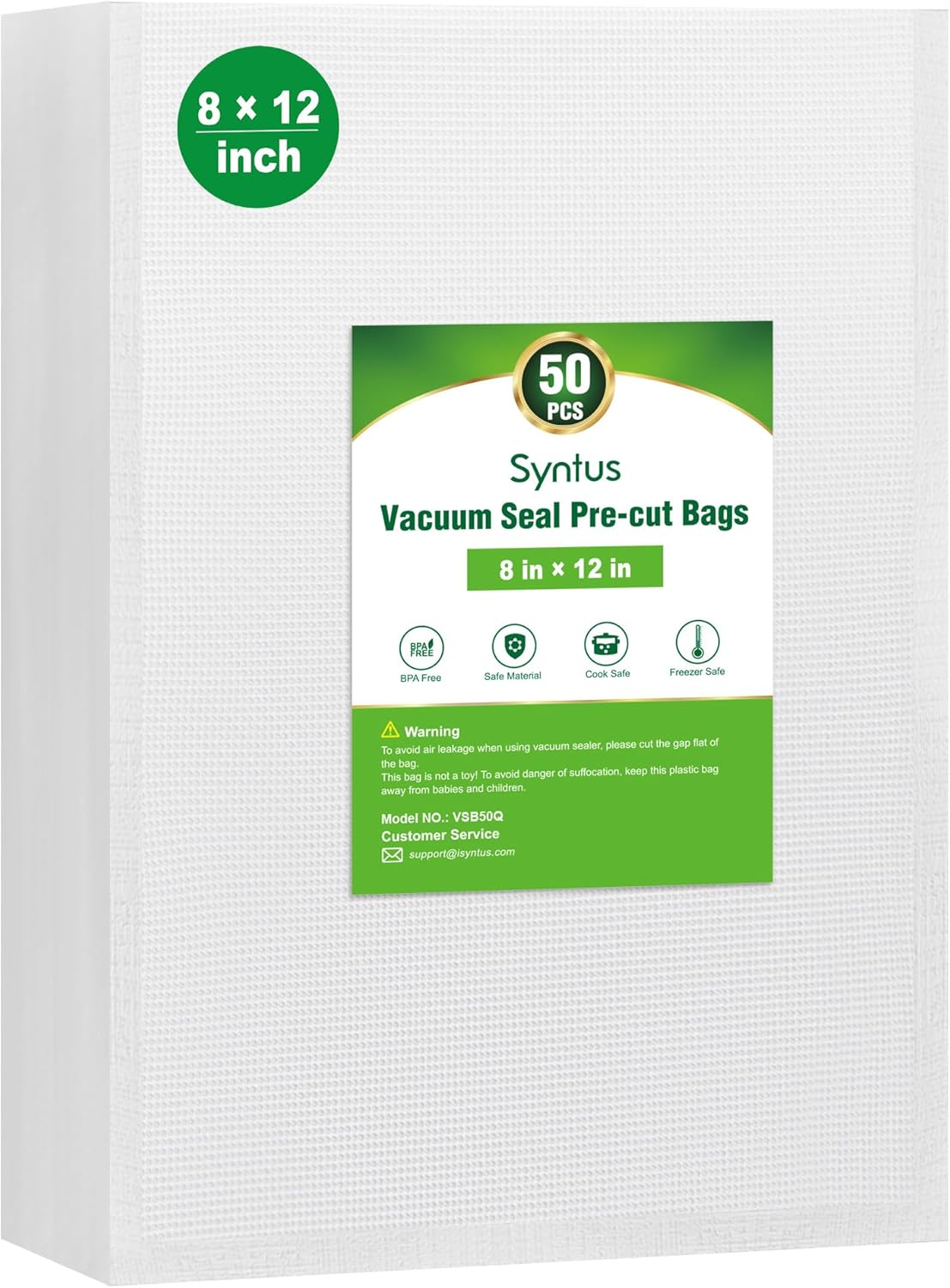 150 Pcs Vacuum Sealer Bags for Food, 8x12+11x16+6x10, BPA Free