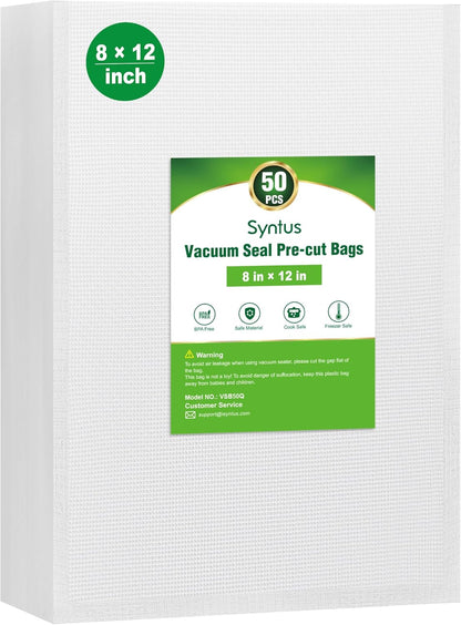 150 Pcs Vacuum Sealer Bags for Food, 8x12+11x16+6x10, BPA Free