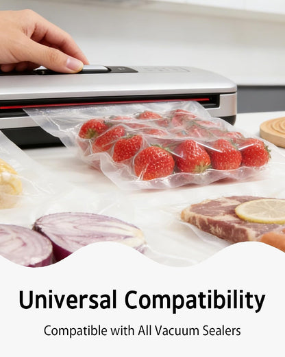150 Pcs Vacuum Sealer Bags for Food, 8x12+11x16+6x10, BPA Free
