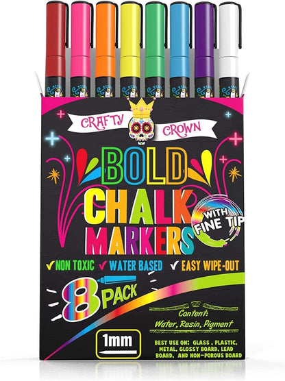 Liquid Chalk Markers - Bold Chalkboard Markers -, 6mm