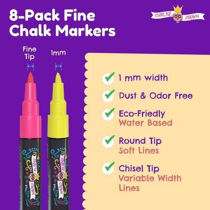 Liquid Chalk Markers - Bold Chalkboard Markers -, 6mm