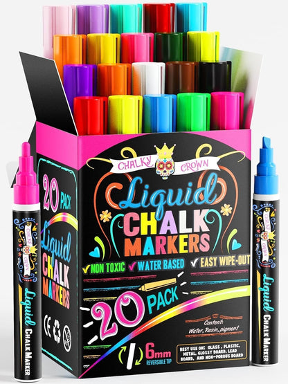 Liquid Chalk Markers - Bold Chalkboard Markers -, 6mm