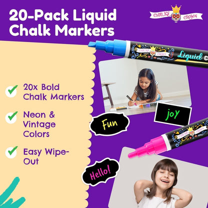 Liquid Chalk Markers - Bold Chalkboard Markers -, 6mm