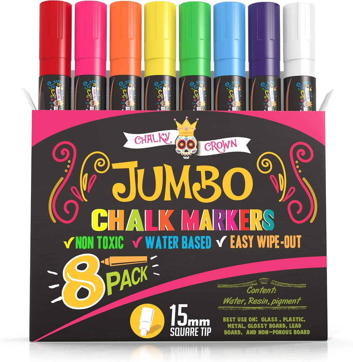 Liquid Chalk Markers - Bold Chalkboard Markers -, 6mm