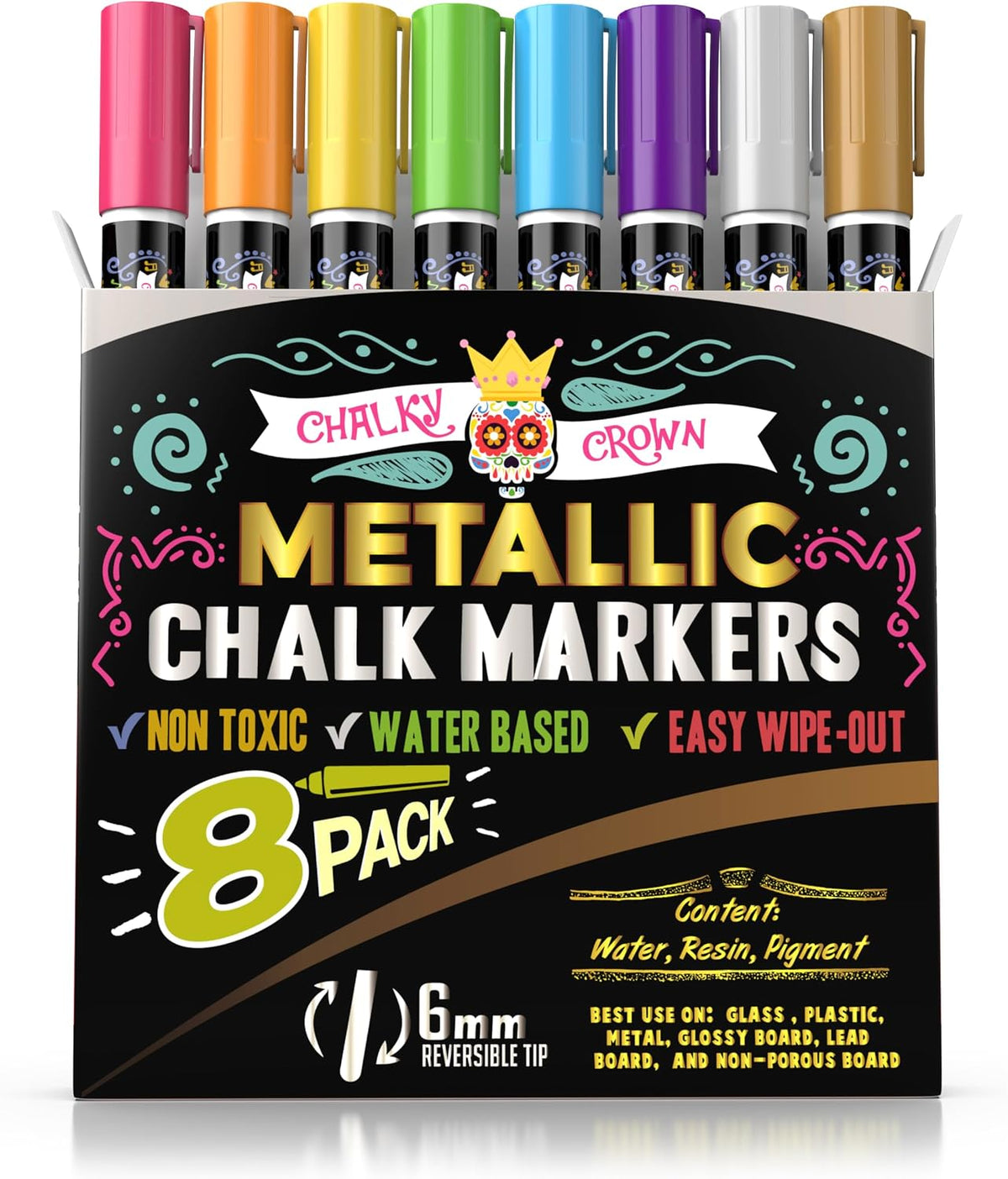 Liquid Chalk Markers - Bold Chalkboard Markers -, 6mm