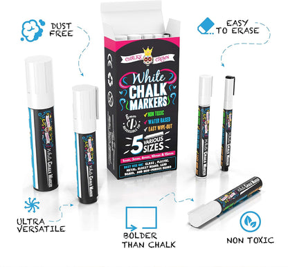 Liquid Chalk Markers - Bold Chalkboard Markers -, 6mm