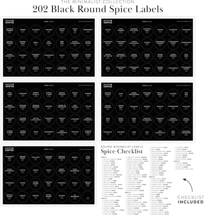 Indian Spice Labels Stickers for Jars and Lids - 96 South Asian Spice Jar Labels Waterproof Preprinted, Seasoning Herb Stickers for Containers Kitchen Pantry Organization