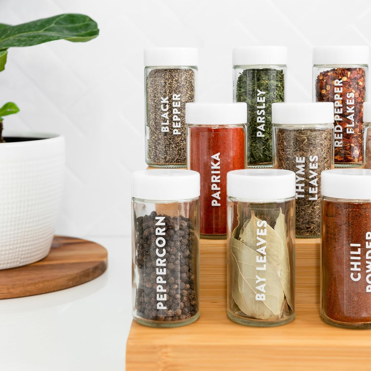 Indian Spice Labels Stickers for Jars and Lids - 96 South Asian Spice Jar Labels Waterproof Preprinted, Seasoning Herb Stickers for Containers Kitchen Pantry Organization