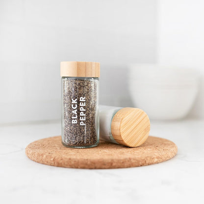 Indian Spice Labels Stickers for Jars and Lids - 96 South Asian Spice Jar Labels Waterproof Preprinted, Seasoning Herb Stickers for Containers Kitchen Pantry Organization