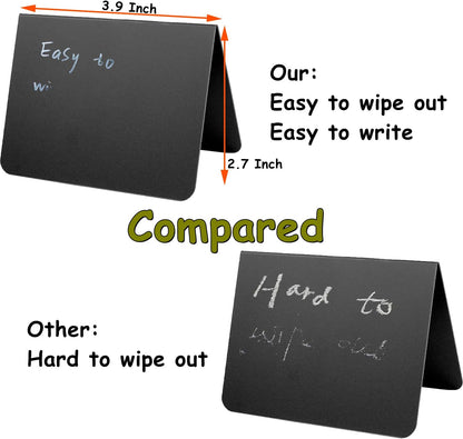 20PCS Mini Chalkboard Signs for Food, Reusable and Reserved Table Signs, Food Labels for Party Buffet, Easy to Write and Wipe Out, Catering Supplies Buffet Display, Place Cards