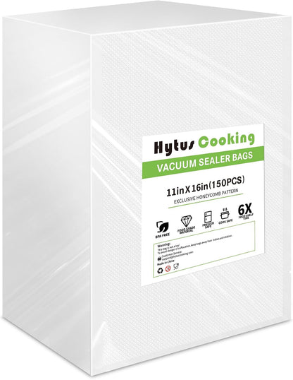 8" x 150' Food Vacuum Sealer Bags Rolls with Cutter Dispenser for Food Storage, Heavy Duty Vacuum Seal Bags for Sous Vide, Meal Prep,Freezer and Long Term Preservation,BPA-Free