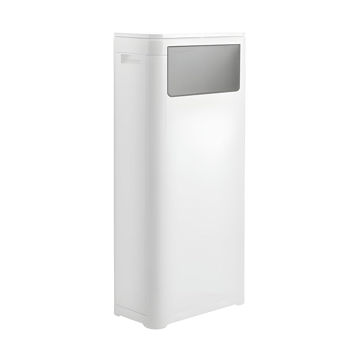 Trash Can with Lid, Large Tall 8 Gallon Commercial Trash Can,White