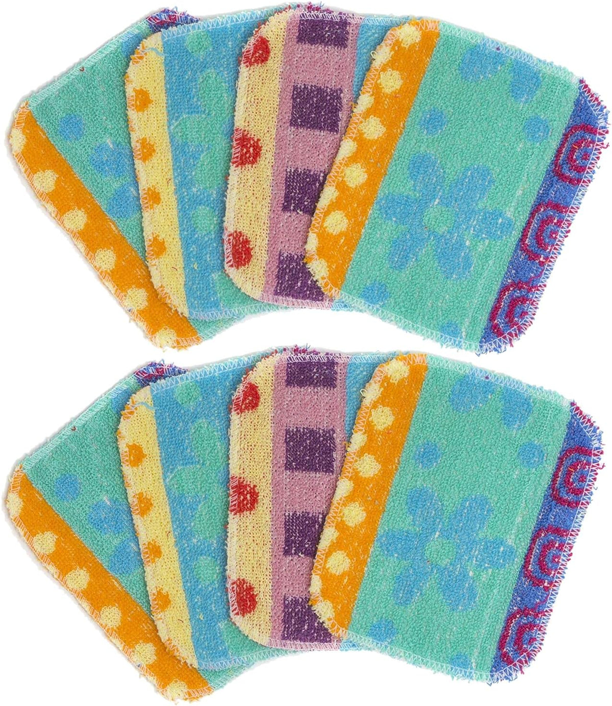 Reusable Dish Scrubbers (4 Pack) – Odor-Free Sponge Alternative, Non-Scratch Kitchen Scrubber for Dishes, Pots & Pans – Long-Lasting, Eco-Friendly Cleaning Pads