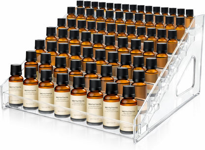 7 Tier Essential Oil Organizer Clear Essential Oil Holder Essential Oil Storage Shelf Holds 5ml 10ml 15ml 30ml for Countertop Stand Display Nail Polish Makeup (1 Pcs)