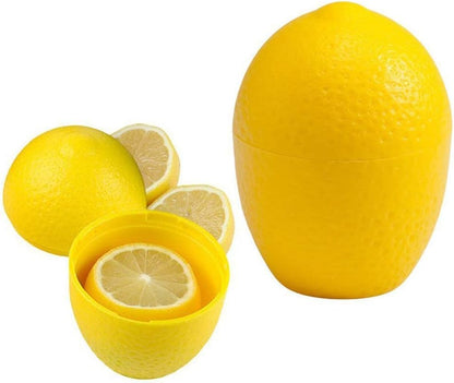 Lemon Storage Containers Lime Saver Fresh Keeper Fruit Storage Holder for Fridge Lemon Shaped Holder Lime See Through Moist Reusable Plastic Fresh
