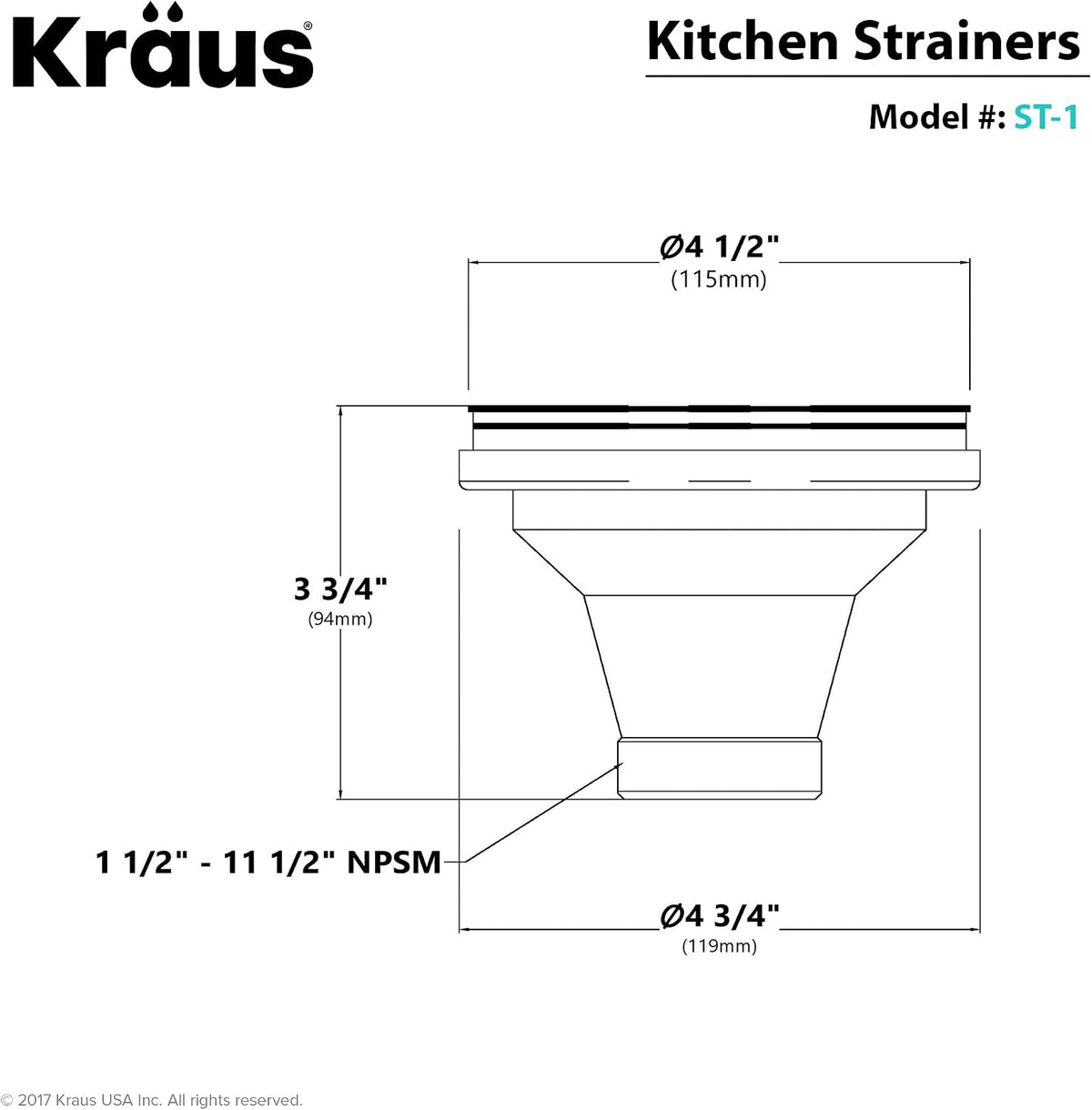 GDC-4 Garbage Disposal Strainer and Stopper