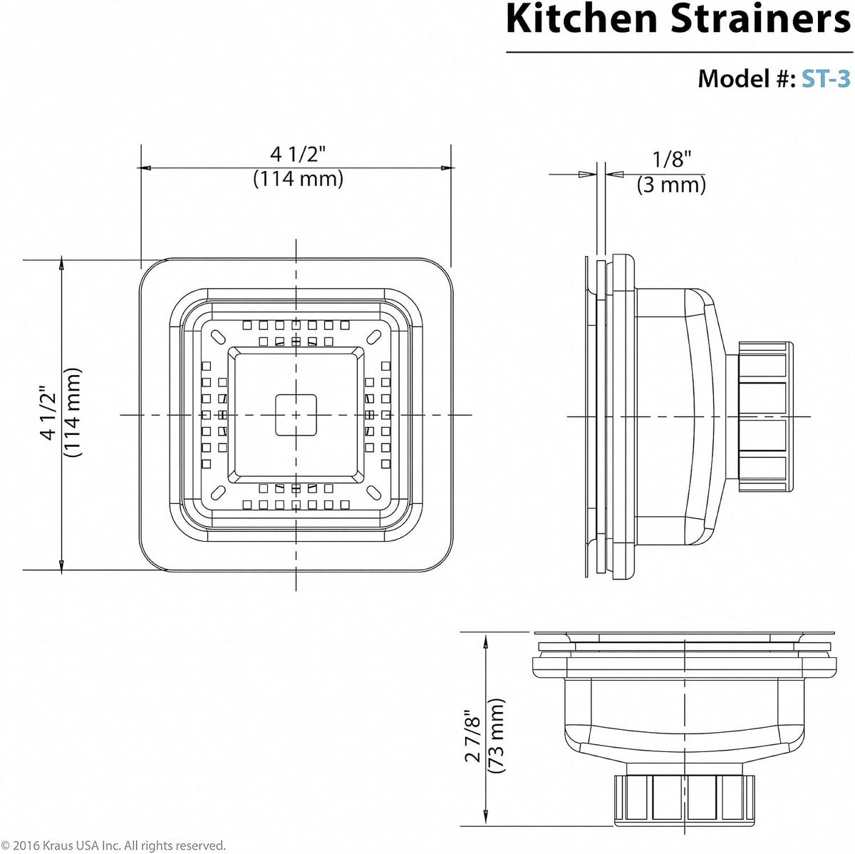 GDC-4 Garbage Disposal Strainer and Stopper