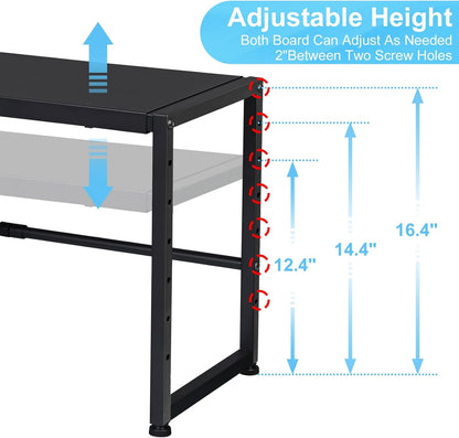 Expandable Metal Storage Shelves, 110LBS Heavy Duty Shelving Units and Storage for Pots Pans Small Appliances, Adjustable Metal Storage Shelf Organizer Rack for Kitchen Cabinets Closet Pantry Garage