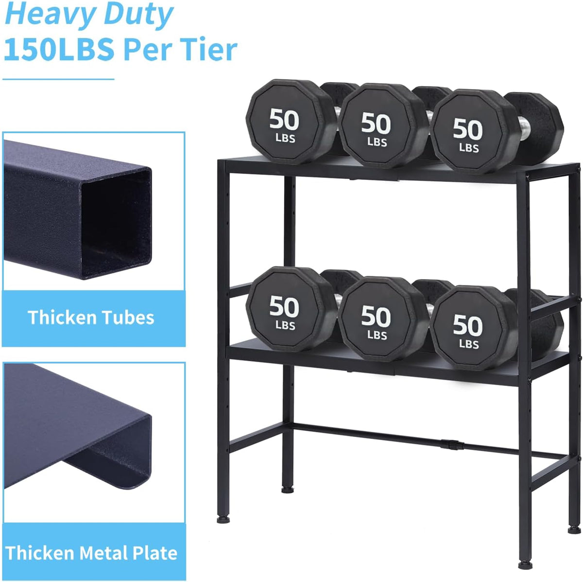 Expandable Metal Storage Shelves, 110LBS Heavy Duty Shelving Units and Storage for Pots Pans Small Appliances, Adjustable Metal Storage Shelf Organizer Rack for Kitchen Cabinets Closet Pantry Garage