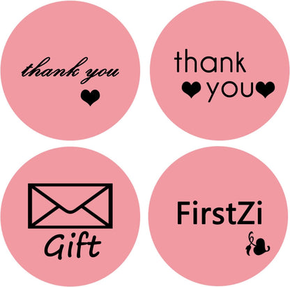 2 Inch Round Pink Thermal Labels - 500 Adhesive Stickers for Shipping, Barcode, QR Code | Compatible with Thermal Printers | Custom Logo, Business Branding, Inventory Stickers