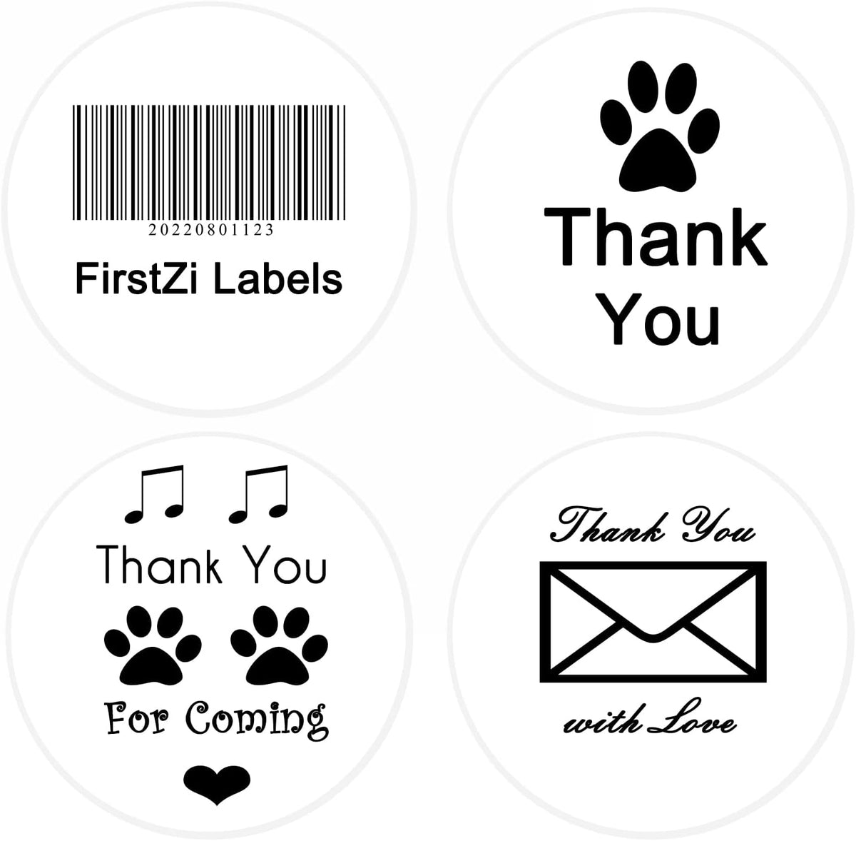 2 Inch Round Pink Thermal Labels - 500 Adhesive Stickers for Shipping, Barcode, QR Code | Compatible with Thermal Printers | Custom Logo, Business Branding, Inventory Stickers