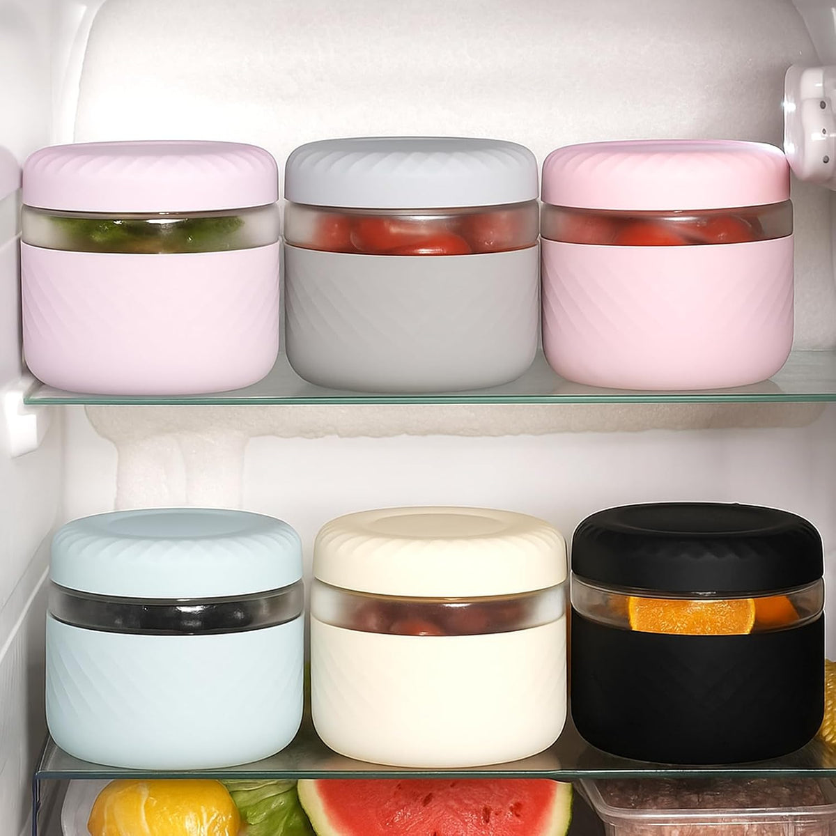 24 oz/3 Cup Glass Lunch Bowl Container with Lid, Leak & Spill Proof