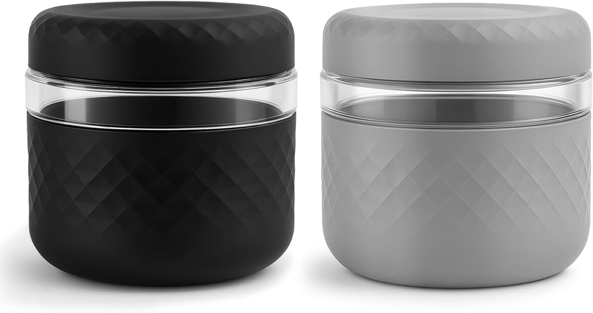 24 oz/3 Cup Glass Lunch Bowl Container with Lid, Leak & Spill Proof