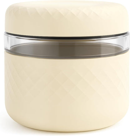 24 oz/3 Cup Glass Lunch Bowl Container with Lid, Leak & Spill Proof