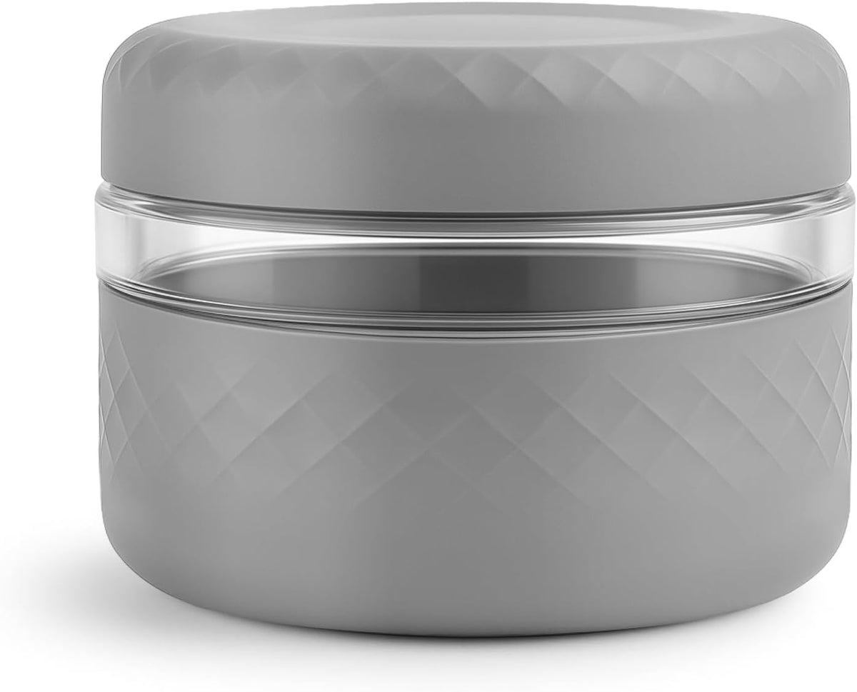 24 oz/3 Cup Glass Lunch Bowl Container with Lid, Leak & Spill Proof