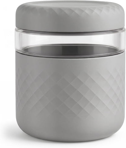 24 oz/3 Cup Glass Lunch Bowl Container with Lid, Leak & Spill Proof