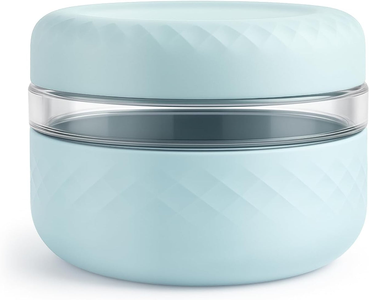 24 oz/3 Cup Glass Lunch Bowl Container with Lid, Leak & Spill Proof