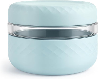 24 oz/3 Cup Glass Lunch Bowl Container with Lid, Leak & Spill Proof