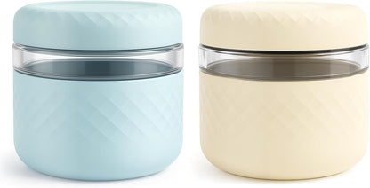 24 oz/3 Cup Glass Lunch Bowl Container with Lid, Leak & Spill Proof