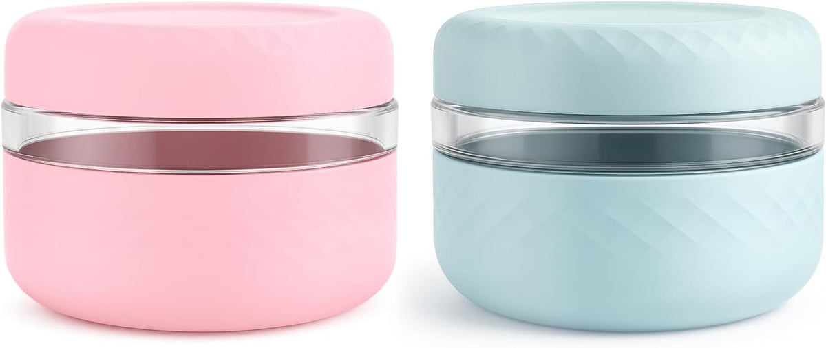 24 oz/3 Cup Glass Lunch Bowl Container with Lid, Leak & Spill Proof