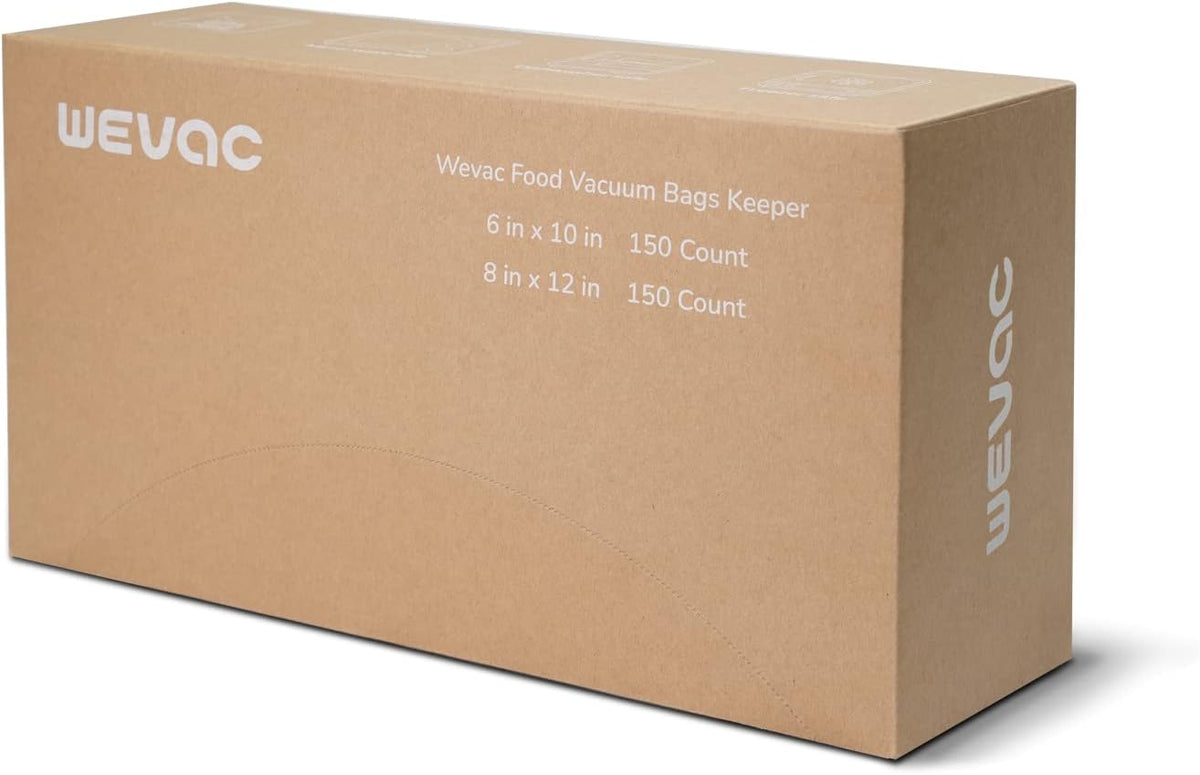 8"x12" Vacuum Sealer Bags for Food, 200 Precut Quart Bags, Keeper Box
