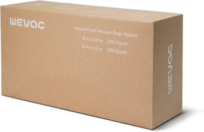 8"x12" Vacuum Sealer Bags for Food, 200 Precut Quart Bags, Keeper Box
