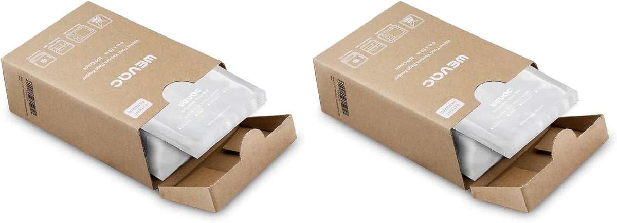 8"x12" Vacuum Sealer Bags for Food, 200 Precut Quart Bags, Keeper Box
