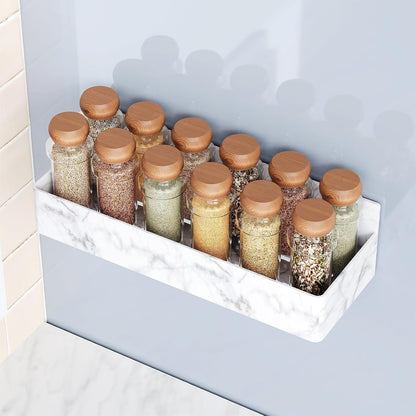 Magnetic Spice Rack for Refrigerator, Kitchen Organizer and Storage Shelf, Black …