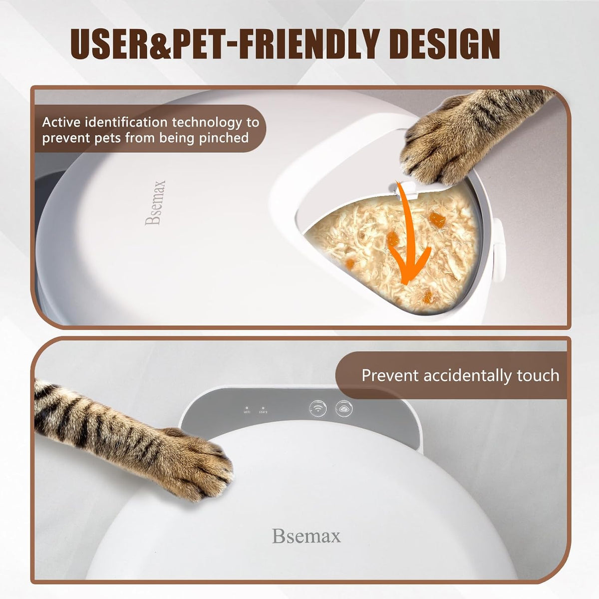 Automatic Wet Food Cat Feeder, Auto Refrigerated Wet Foods Feeder for Cats Dogs 4 Meal Timed Fresh Foods Dispenser with 2 Ice Packs Small Pet Feeders for Kitty Puppy Automatic Cat Dog Food Bowl