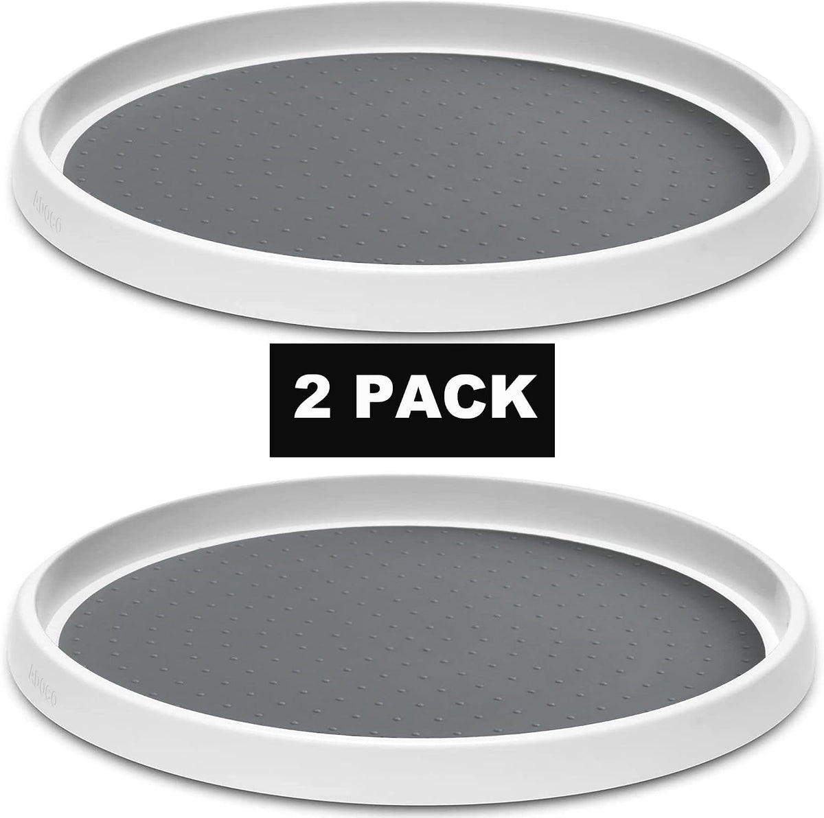 Set of 2, 12 Inch Non-Skid Lazy Susan Organizer, Pantry Lazy Susan Turntable for Cabinet, Kitchen Cabinet Organizer, Pantry Organization and Storage -Size- 12"x1.5"